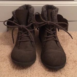 WORN ONCE Madden Girl Charcoal Booties